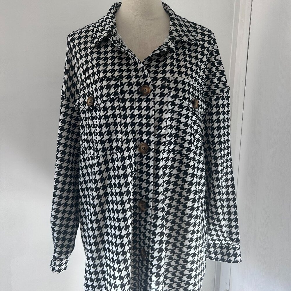 Shein Houndstooth Jacket